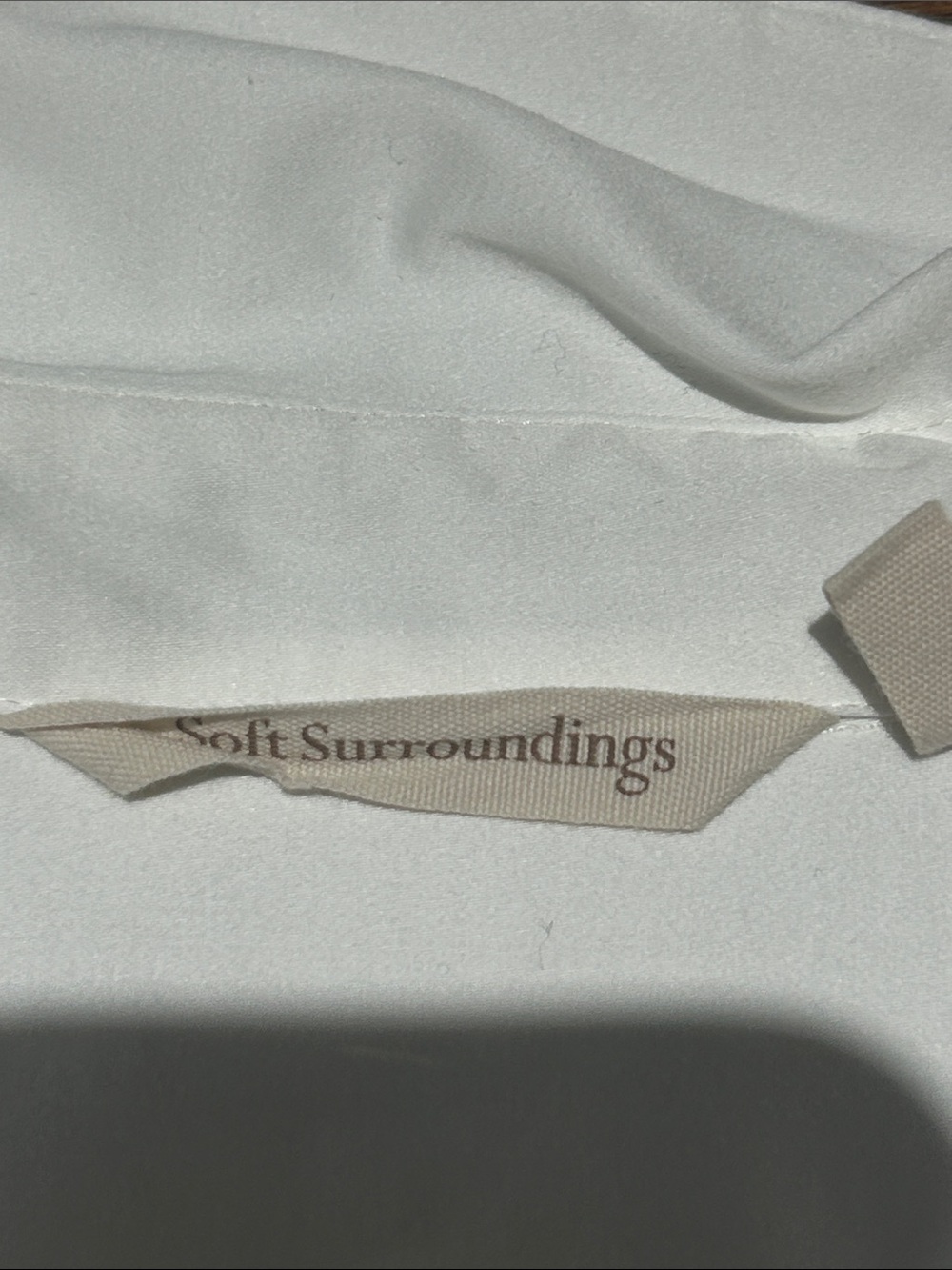 Soft Surroundings White Long-Sleeve Button Front Shirt - Picture 5 of 9